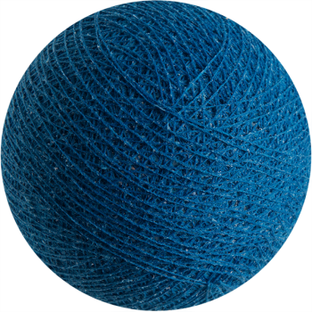 Boule tissée pour guirlande Outdoor bleu roi - Boules Outdoor - La Case de Cousin Paul