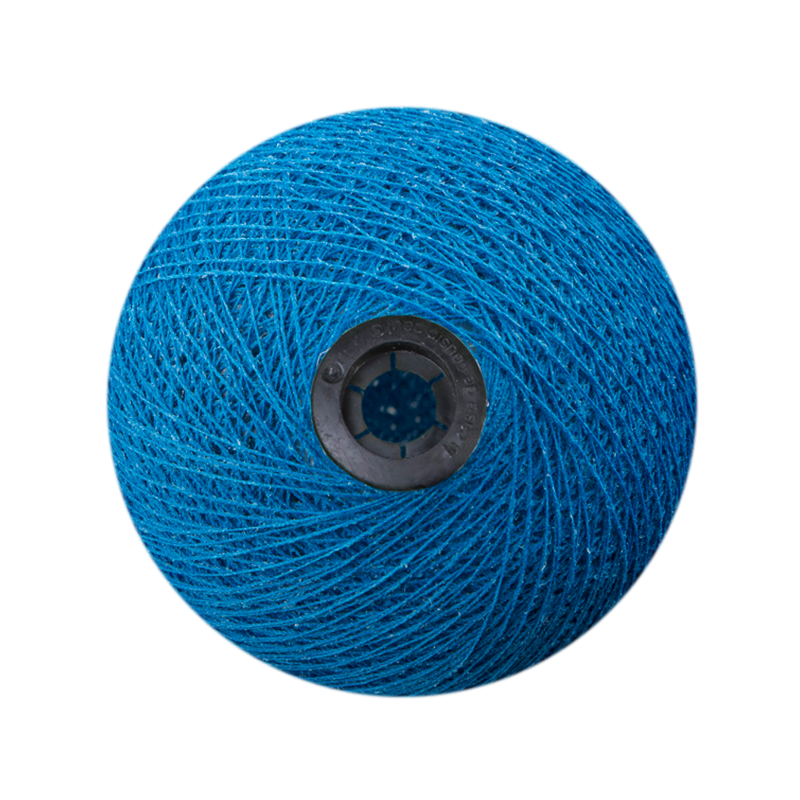 Boule tissée pour guirlande Outdoor bleu roi - Boules Outdoor - La Case de Cousin Paul