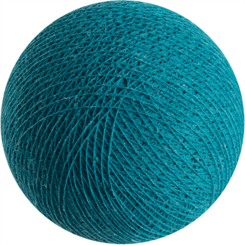 Boule tissée pour guirlande Outdoor turquoise - Boules Outdoor - La Case de Cousin Paul