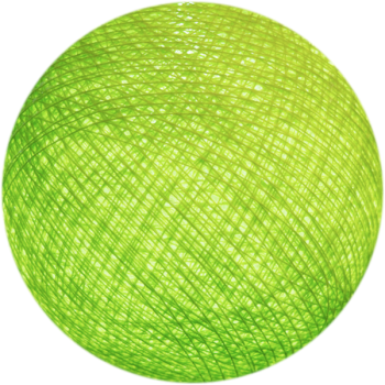 Boule tissée pour guirlande Outdoor vert anis - Boules Outdoor - La Case de Cousin Paul