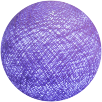 Boule tissée pour guirlande Outdoor parme clair - Boules Outdoor - La Case de Cousin Paul