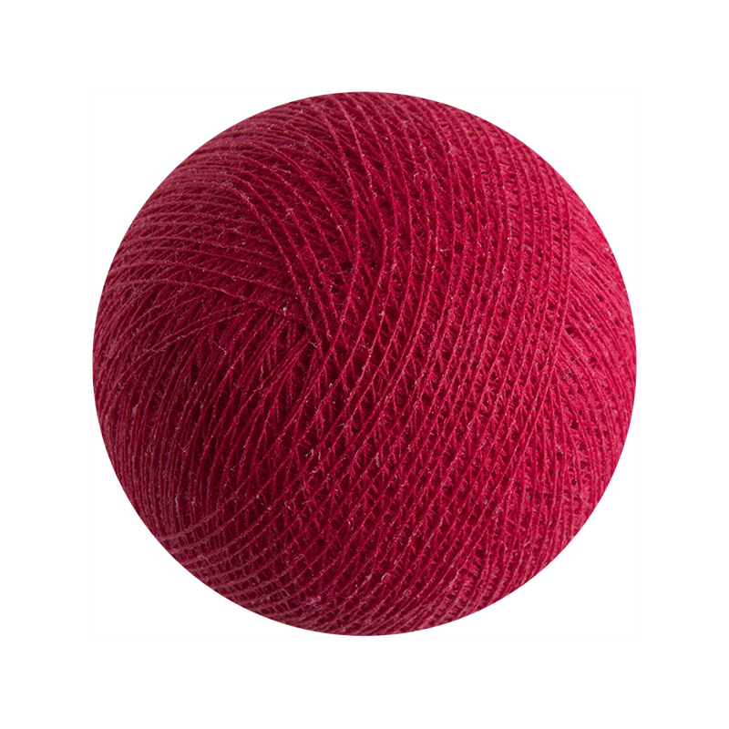 Boule tissée pour guirlande Outdoor framboise - Boules Outdoor - La Case de Cousin Paul