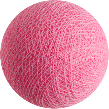 Boule tissée pour guirlande Outdoor rose clair - Boules Outdoor - La Case de Cousin Paul