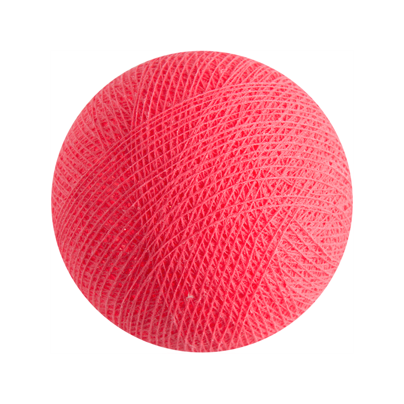 Boule tissée pour guirlande Outdoor rose bonbon - Boules Outdoor - La Case de Cousin Paul