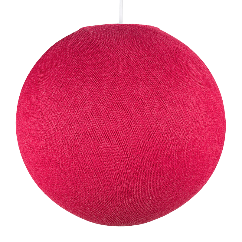 Globe framboise éteint Globe framboise éteint
