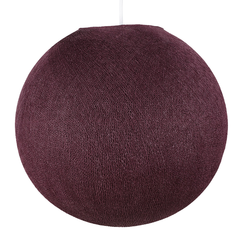 Globe aubergine éteint Globe aubergine éteint