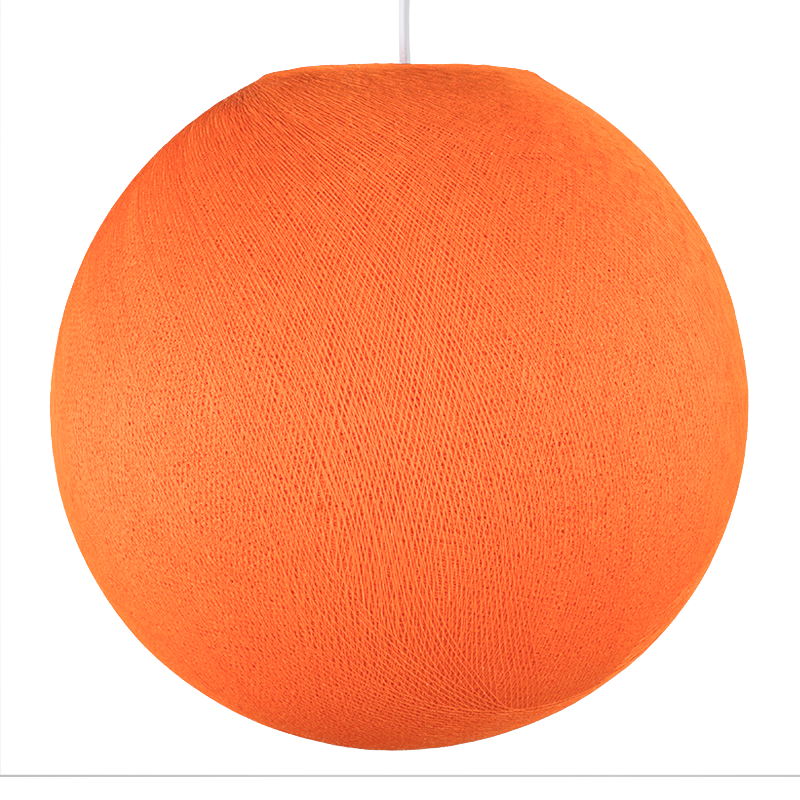 Abat jour globe orange flash éteint Abat jour globe orange flash éteint
