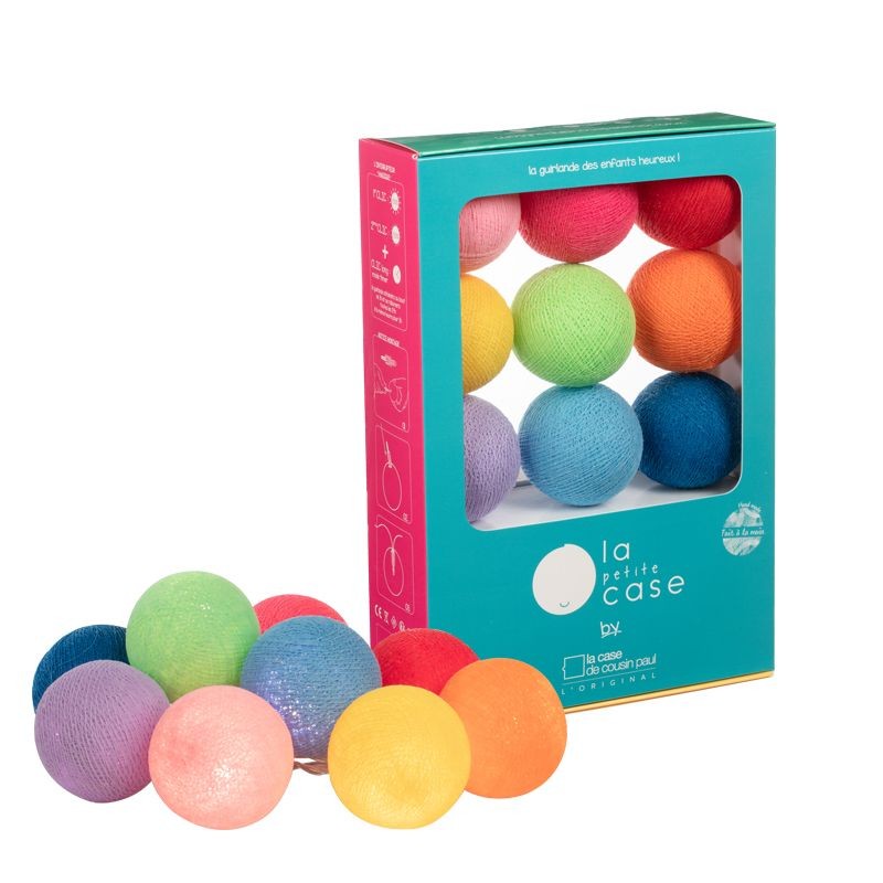 Coffret 9 boules Oscar - Coffrets Guirlande veilleuse bébé - La Case de Cousin Paul