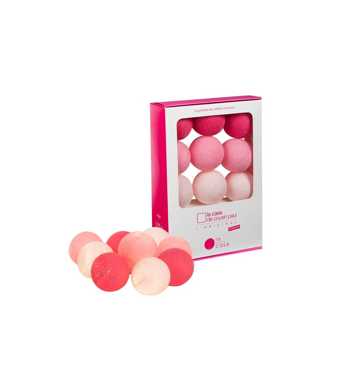 9 balls with batteries Louise - Baby Night Lights gift boxes - La Case de Cousin Paul