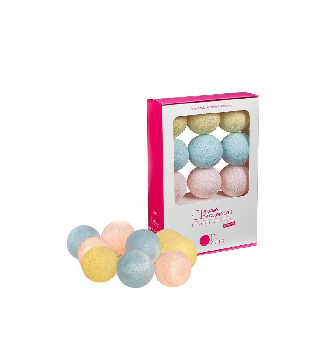 9 balls with batteries Céleste - Baby Night Lights gift boxes - La Case de Cousin Paul