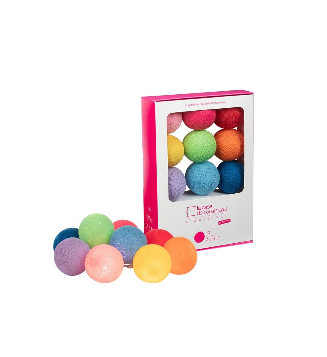 9 balls with batteries Oscar - Baby Night Lights gift boxes - La Case de Cousin Paul