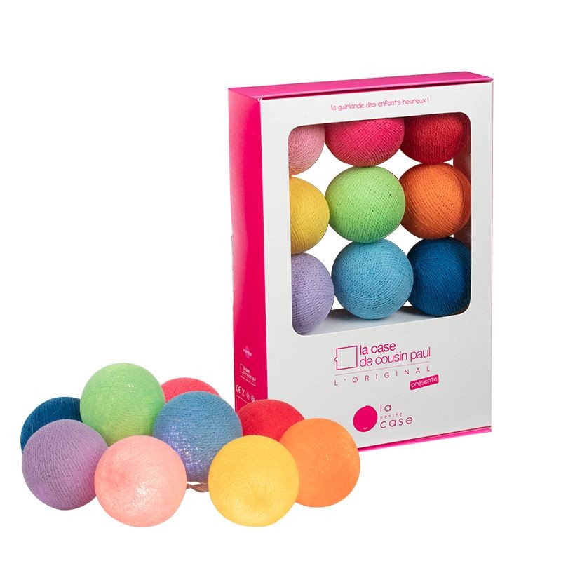 Coffret 9 boules à piles Oscar - Coffrets Guirlande veilleuse bébé - La Case de Cousin Paul