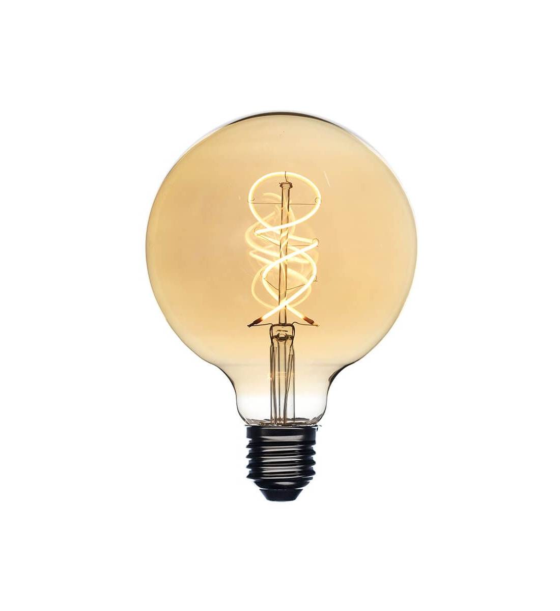 Glühbirne Led Globus Bernstein Ø 125 Mm - Glühbirnen - La Case de Cousin Paul