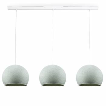 Rail white 3 azure cupolas S - The Island Pendant - La Case de Cousin Paul