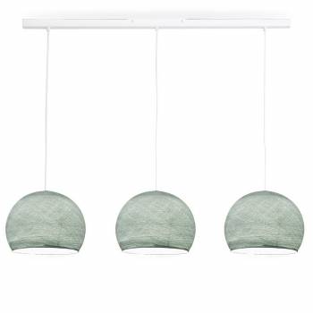 Rail white 3 azure cupolas S - The Island Pendant - La Case de Cousin Paul