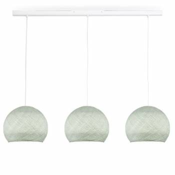 Rail blanc 3 coupoles S gris perle - Luminaire sur rail - La Case de Cousin Paul