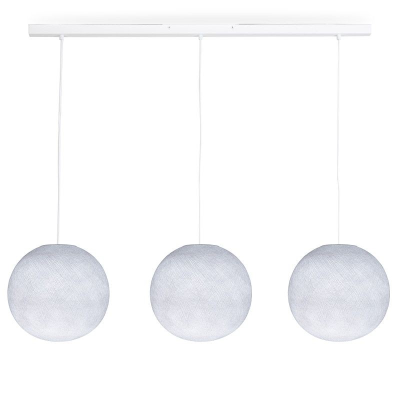 la case de cousin paul Rail blanc 3 globes S blanc