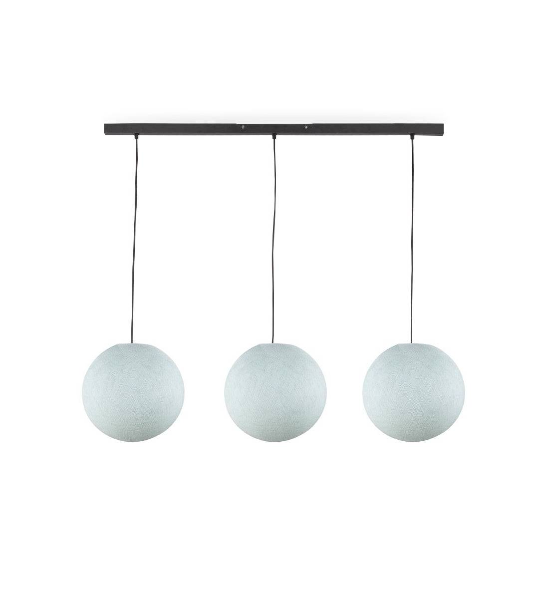 "Rail" 3 azure globes S - The Island Pendant - La Case de Cousin Paul