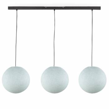 Rail gris anthracite 3 globes S azur - Luminaire sur rail - La Case de Cousin Paul