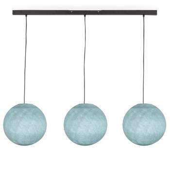 Rail gris anthracite 3 globes S azur - Luminaire sur rail - La Case de Cousin Paul