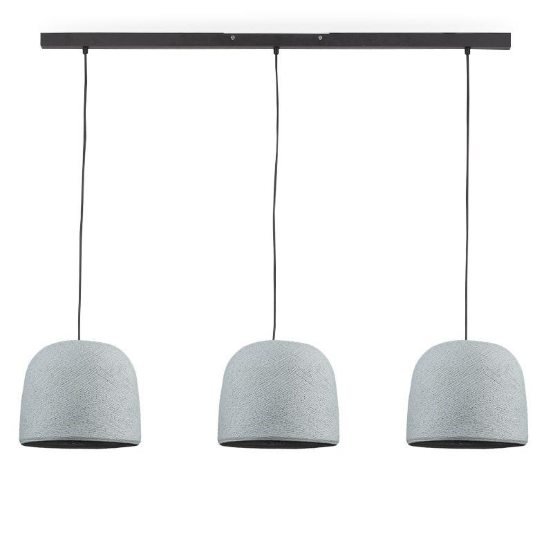 Rail gris anthracite 3 cloches gris perle - Rail - La Case de Cousin Paul