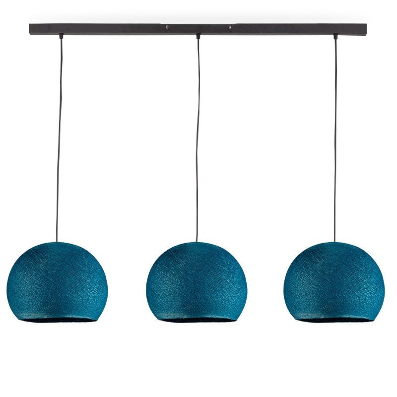 "Rail" 3 duck blue cupolas S - The Island Pendant - La Case de Cousin Paul