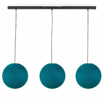 Rail gris anthracite 3 globes S canard - Luminaire sur rail - La Case de Cousin Paul