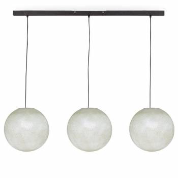 Rail gris anthracite 3 globes S Ivoire - Luminaire sur rail - La Case de Cousin Paul