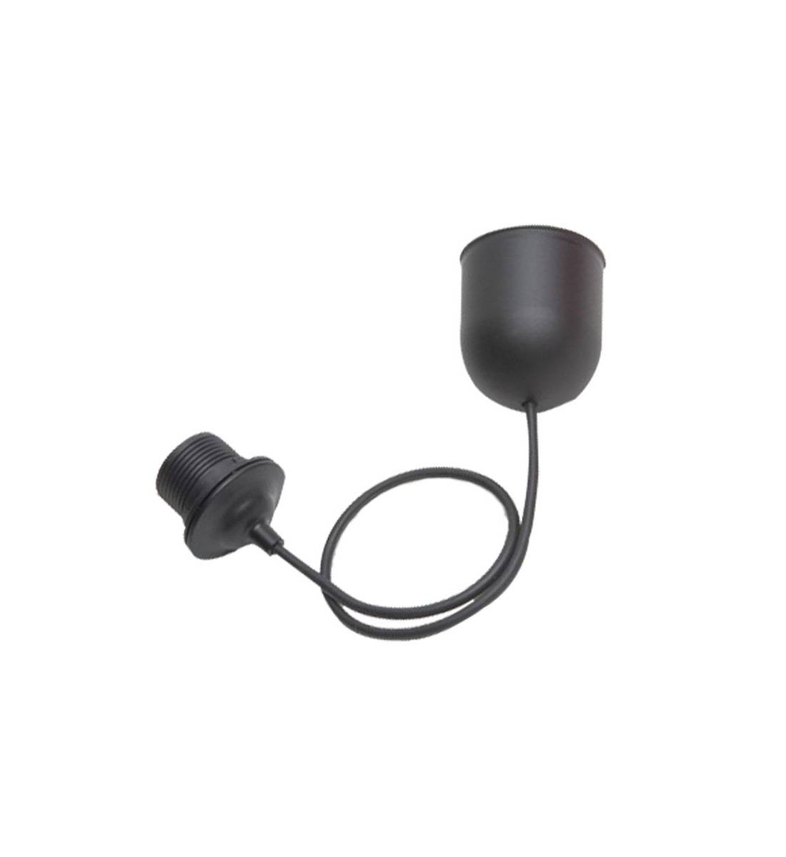 Suspension simple 60cm - Plastique noir - Accueil - La Case de Cousin Paul