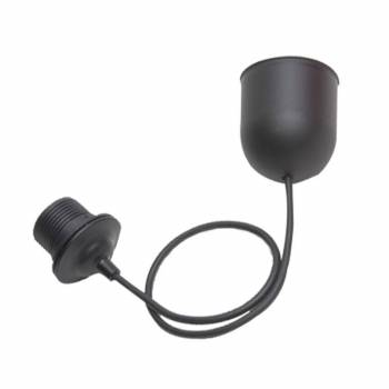 single hanging fixture with black plastic cord 60cm - Home - La Case de Cousin Paul