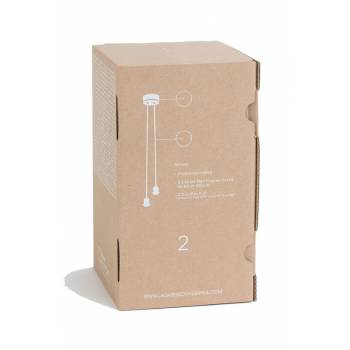 Colgante 2 gris antracita mate con alambre tejido gris claro - Accesorios para lamparas - La Case de Cousin Paul