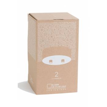 Attacco a sospensione 2 grigio antracite opaca con filo intrecciato grigio chiaro - Accessori per lampadari - La Case de Cous...