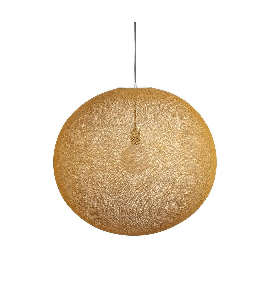 Globe Light XXL Tabac Ø 67cm - Enkelvoudig ophangsysteem - La Case de Cousin Paul