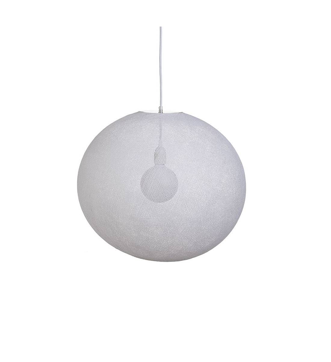 Globe Light XL Blanc Ø 50cm - Enkelvoudig ophangsysteem - La Case de Cousin Paul