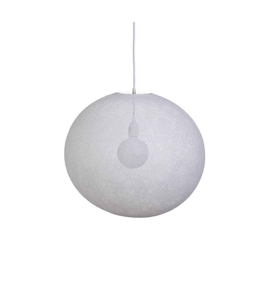 Globe Light XL Blanc Ø 50cm - Sospensione semplice - La Case de Cousin Paul