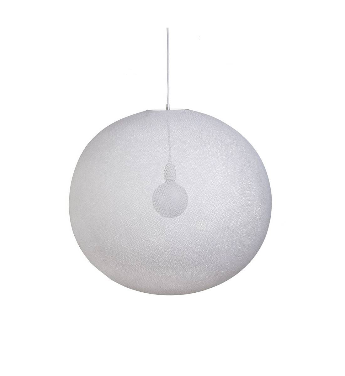 Globe Light XXL Blanc Ø 67cm - Enkelvoudig ophangsysteem - La Case de Cousin Paul