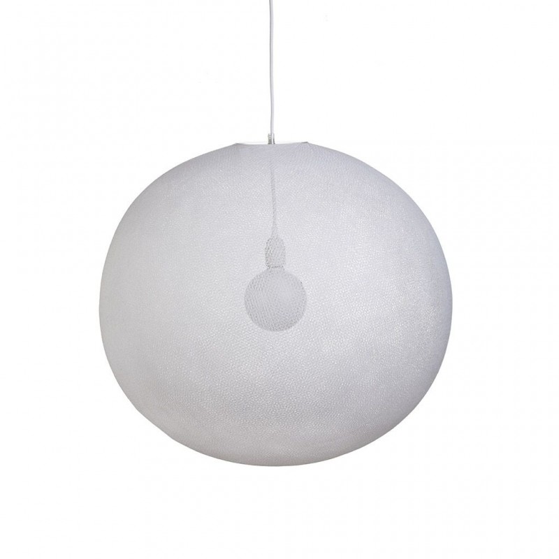 Globe Light XXL Blanc Ø 67cm - Enkelvoudig ophangsysteem - La Case de Cousin Paul