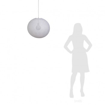 Globe Light XL Blanc Ø 50cm - Enkelvoudig ophangsysteem - La Case de Cousin Paul