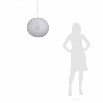 Globe Light XL Blanc Ø 50cm - Suspension simple - La Case de Cousin Paul