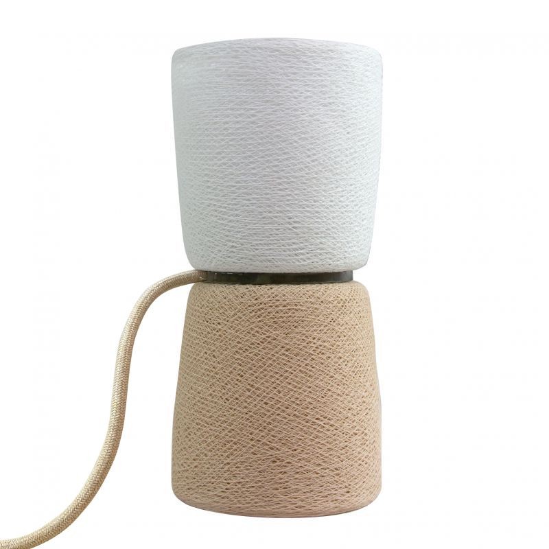 Lampe BAoBA - Amande - fil tissé - Lampe Baoba - La Case de Cousin Paul