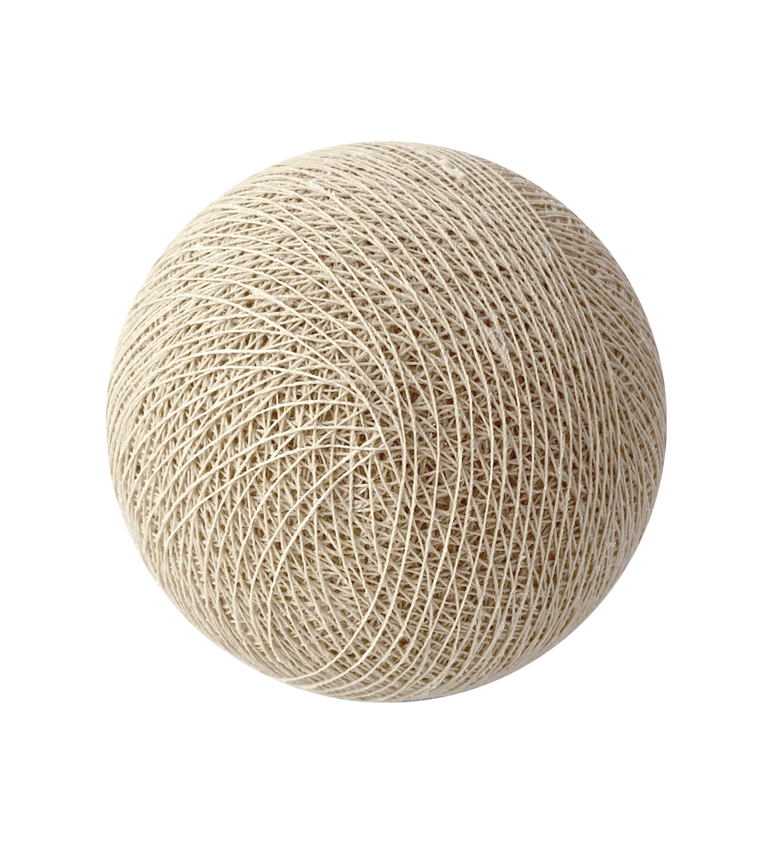 boule tissée pour guirlande Premium sable - Boules Tissées Premium - La Case de Cousin Paul