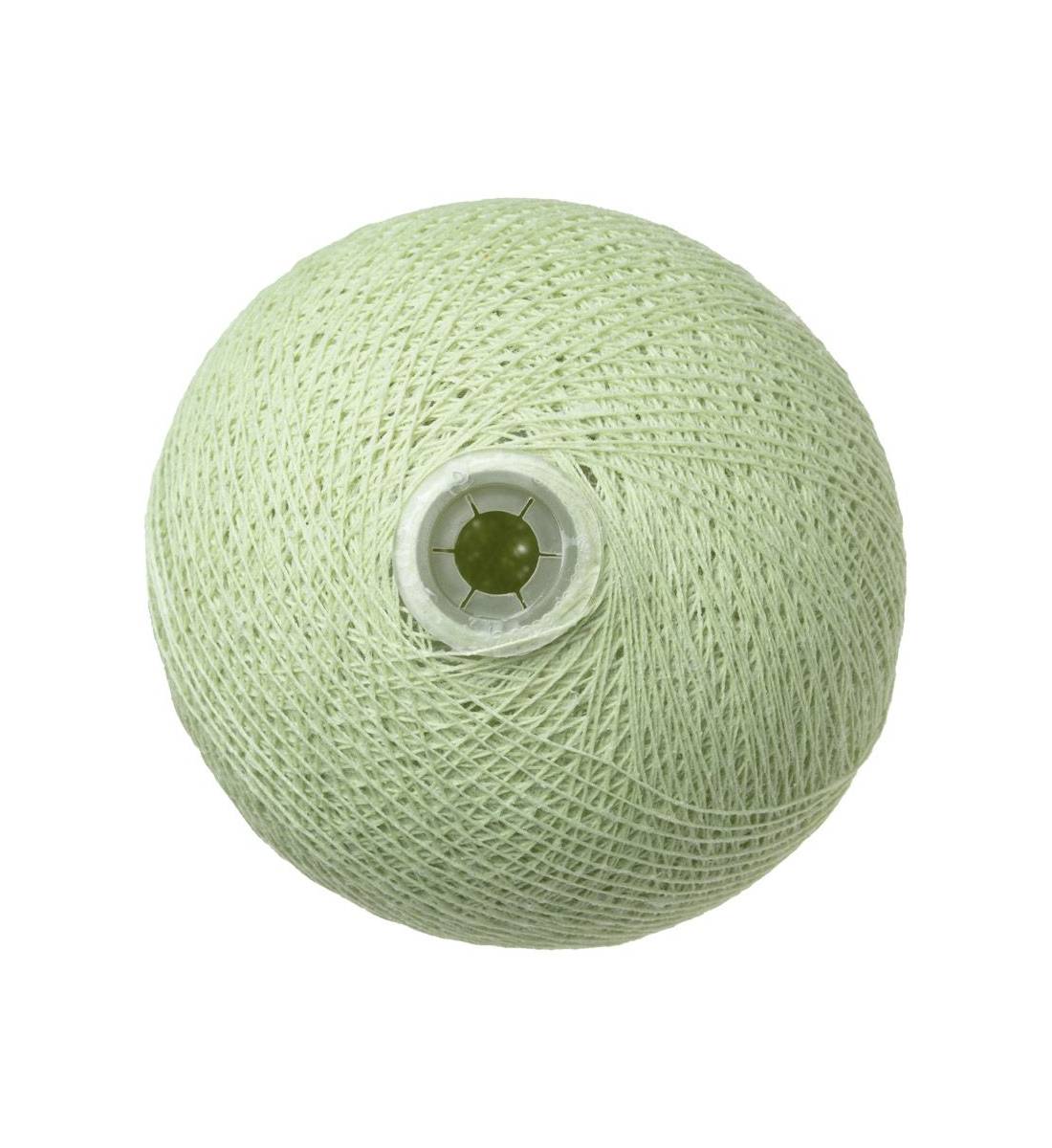 Kugel für Lichterkette Premium Lindgrün - Baumwollkugeln Premium - La Case de Cousin Paul