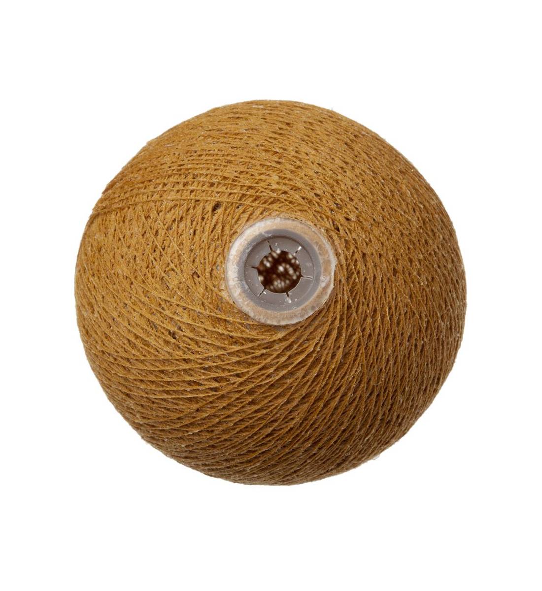boule tissée pour guirlande Premium tabac - Boules Tissées Premium - La Case de Cousin Paul