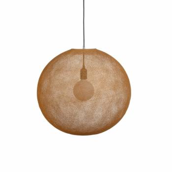 Globe Light XL Tabac Ø 50cm - Enkelvoudig ophangsysteem - La Case de Cousin Paul