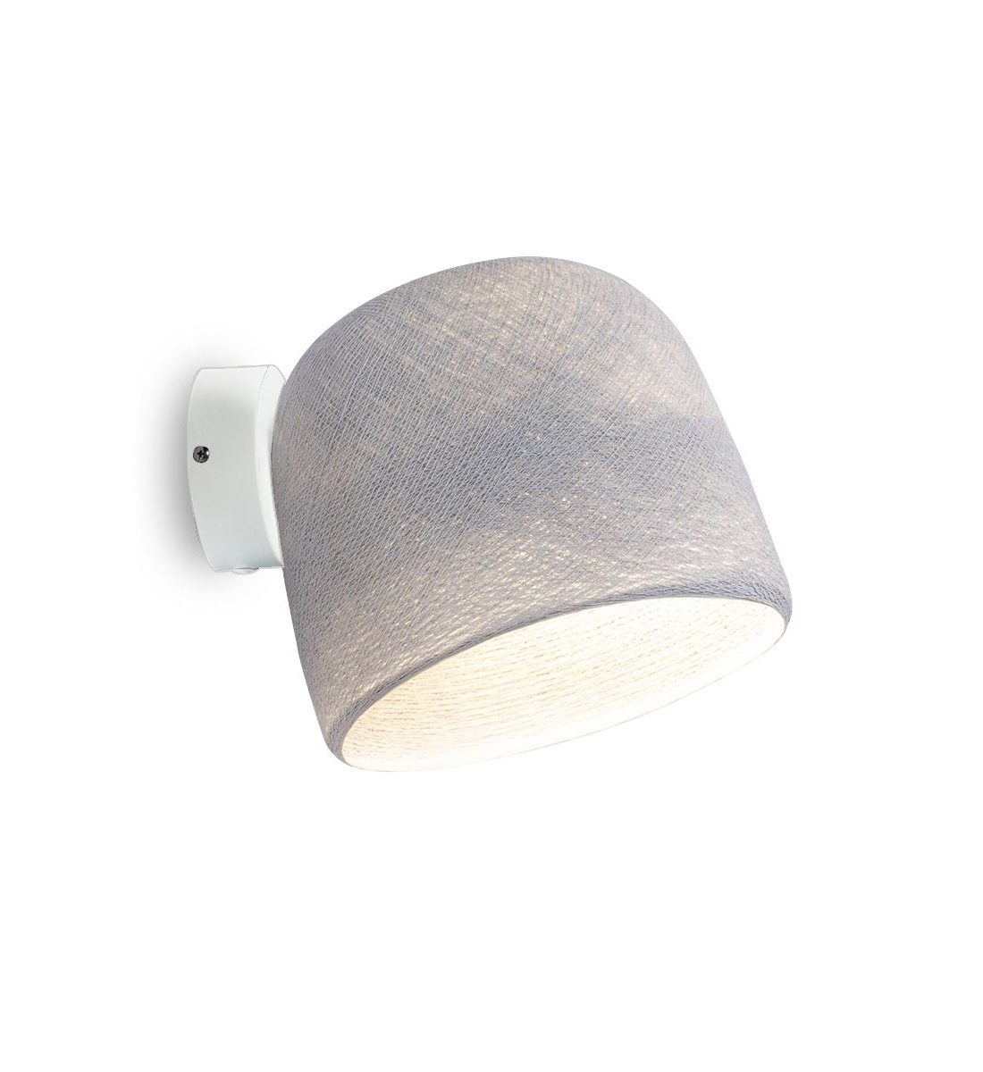 Applique murale blanche Cloche gris perle - Wandlamp - La Case de Cousin Paul