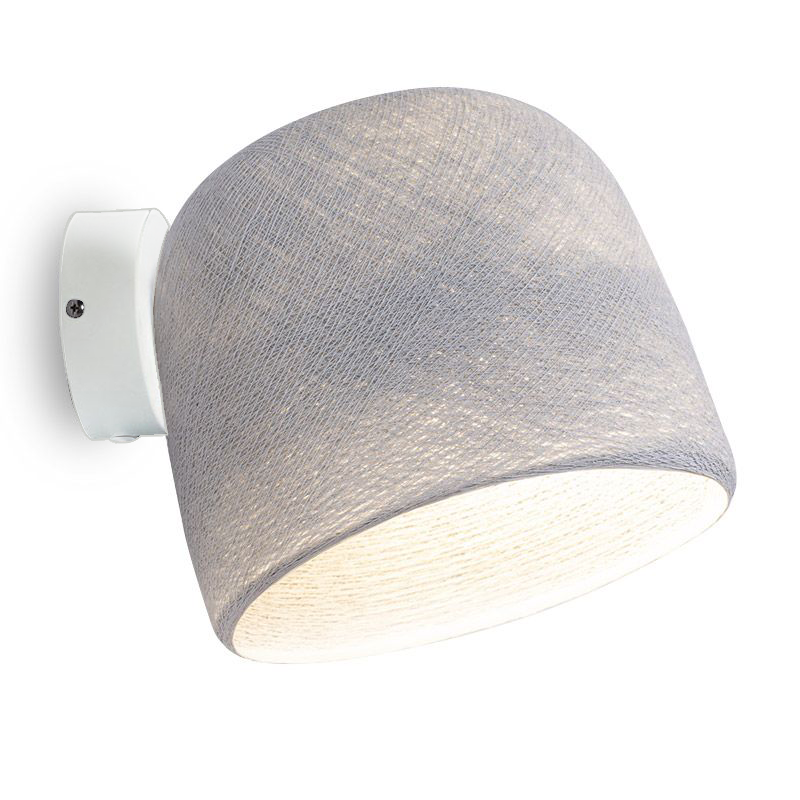 Applique murale blanche Cloche gris perle - Wandlamp - La Case de Cousin Paul