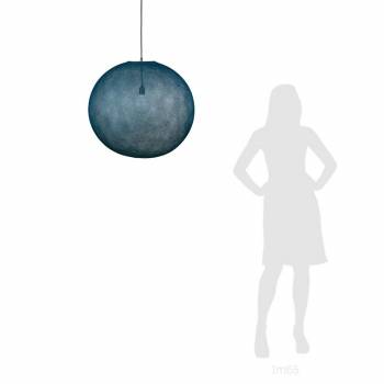 Globe Light XXL Bleu pétrole Ø 67cm - Abat-jour globe light - La Case de Cousin Paul