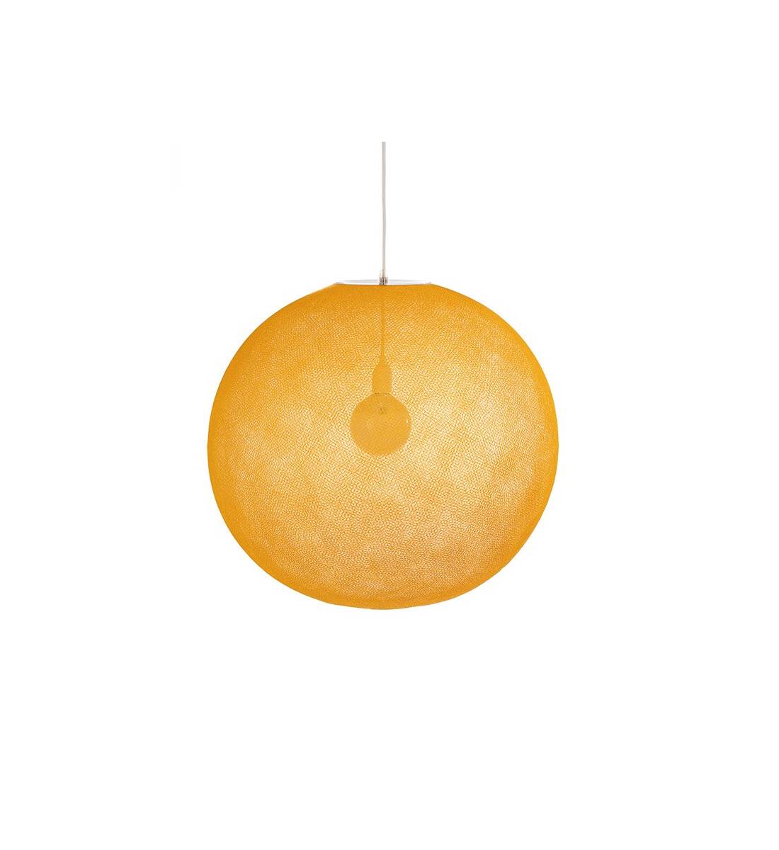 Globe Light XXL Curry Ø 67cm - Enkelvoudig ophangsysteem - La Case de Cousin Paul