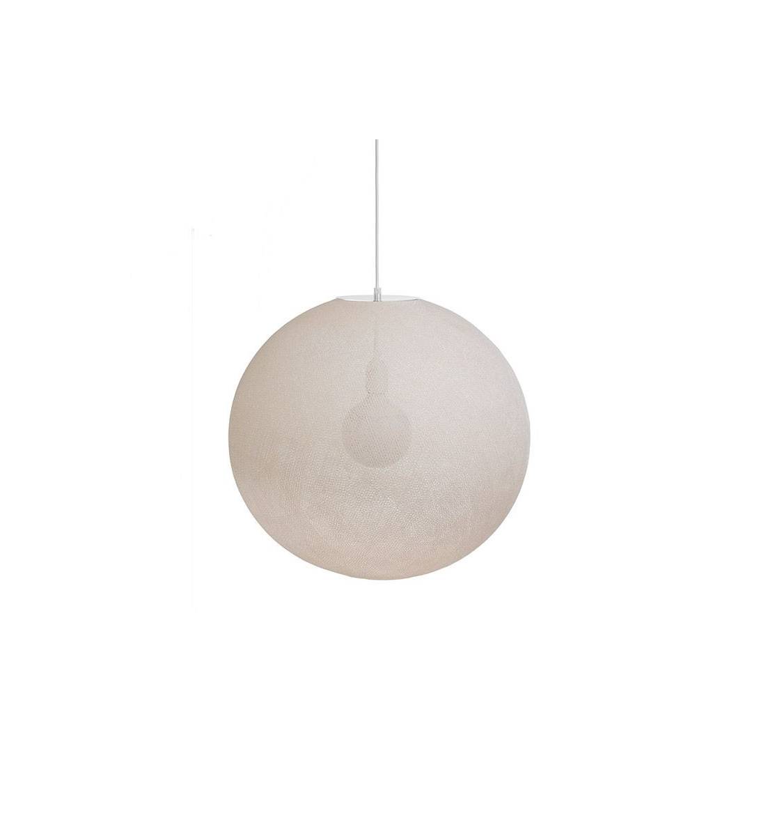 Globe Light XL Ecru Ø 50cm - Enkelvoudig ophangsysteem - La Case de Cousin Paul