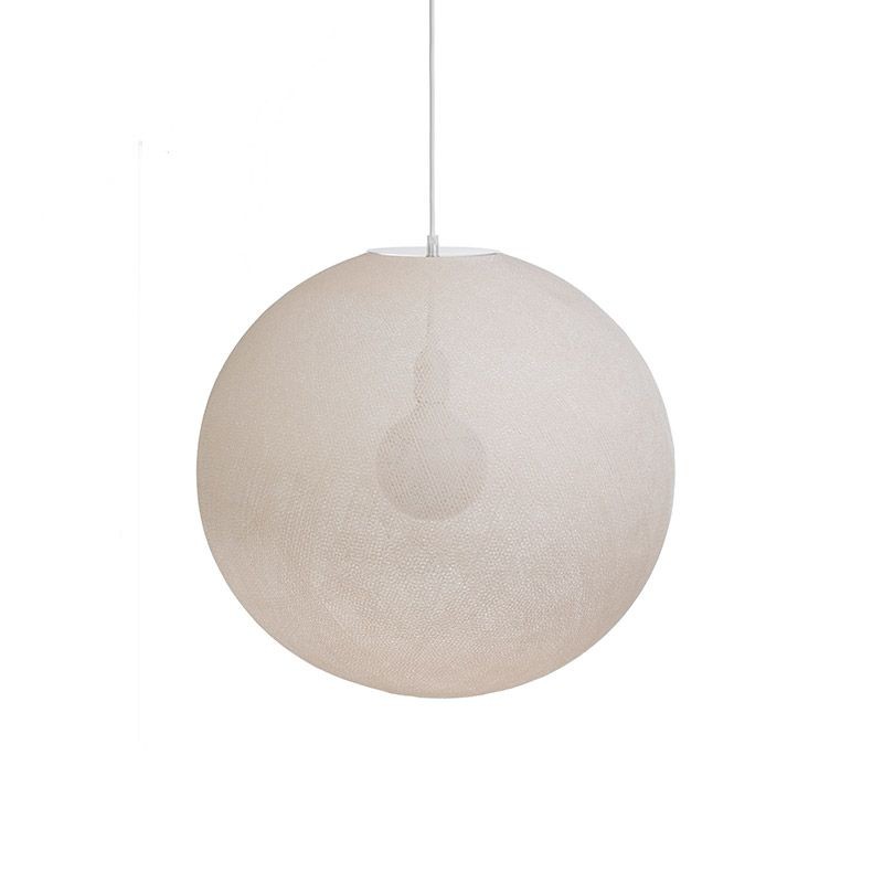 Globe Light XL Ecru Ø 50cm - Enkelvoudig ophangsysteem - La Case de Cousin Paul